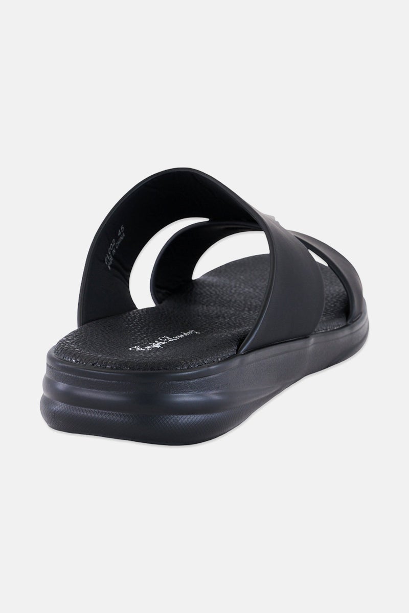English Laundry Men Slip On Arabic Sandals, Black - Image 3